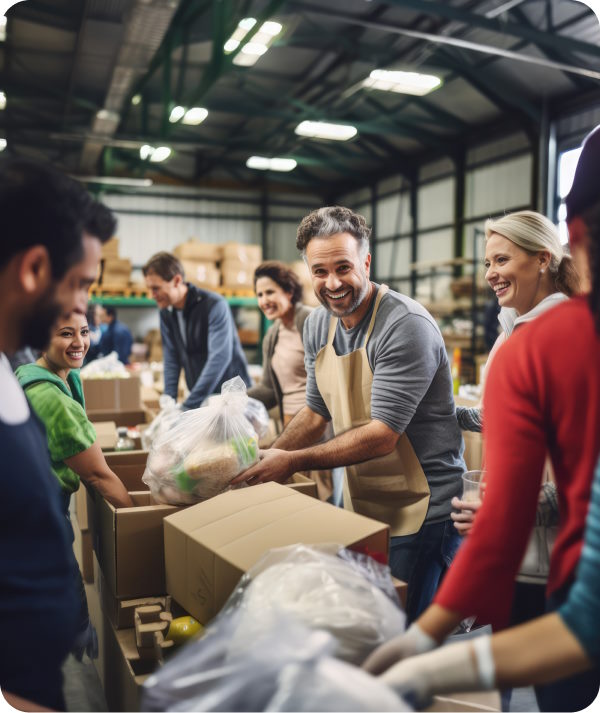 adult, male, man, person, female, woman, box, pushing, face, head